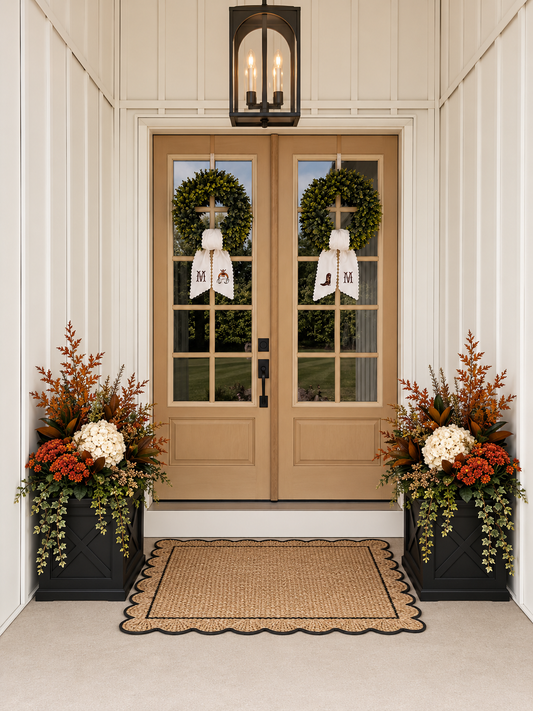 Wreath Sash Pair